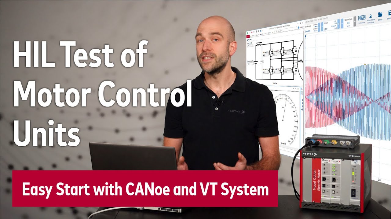 HIL Testing of Motor Control Units with Preconfigured Motor Models in CANoe