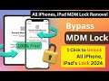 All iphone mdm bypass 100 free solution all ipad mdm account unlock remove mdm lock 2024