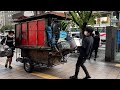 駅前一等地に1時間で屋台ができる!【博多・天神】50年続く屋台【あほたれーの】女性の常連さんもおおくいつも満席【博多ラーメン屋台】 yatai japanese street food