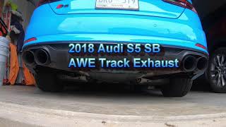 AWE Track Exhaust 2018 Audi S5 Sportback