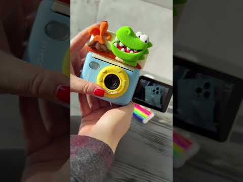 Дитячий фотоапарат-принтер Динозаврик M 12 D, видео 1