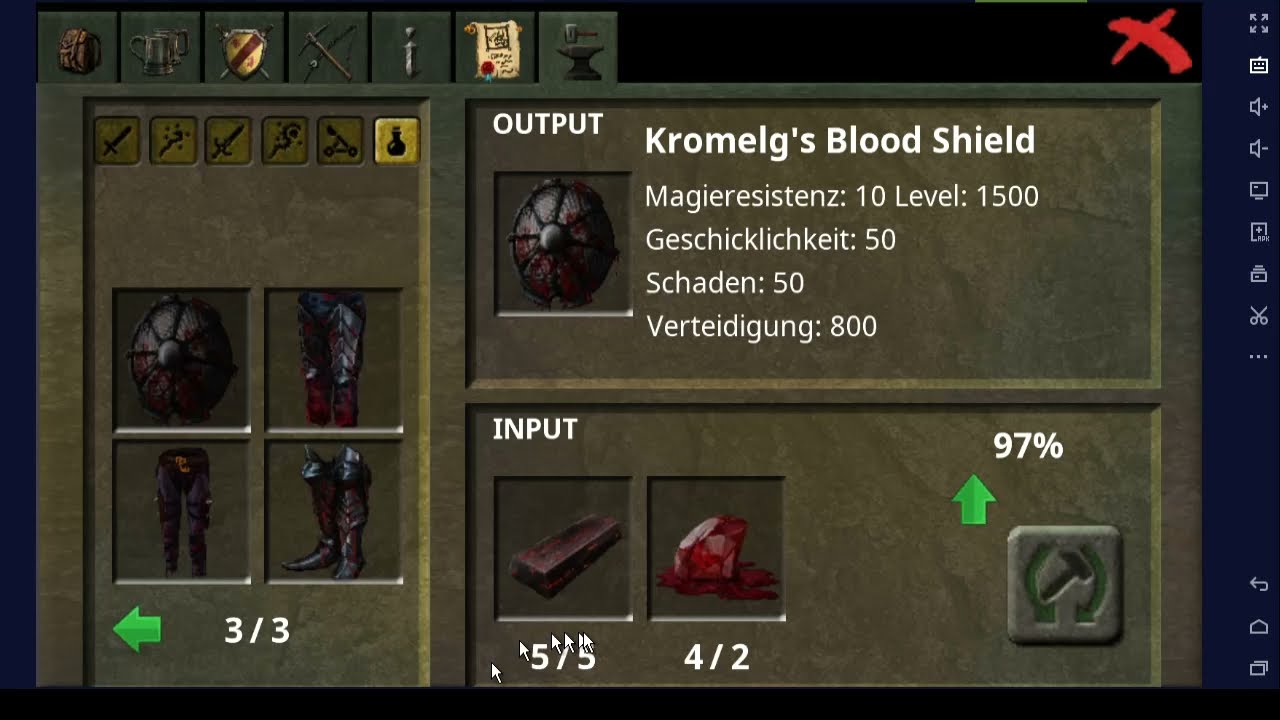 Forgotten tales - HOW and WHERE to craft a SHIELD 1500 (1,5k shield)