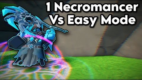 One Rebalanced Necromancer vs Easy Mode | Tower Defense Simulator