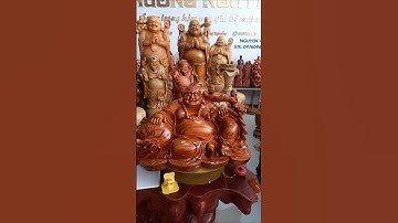 Tượng phật di lặc ngồi bao tiền gỗ ngọc am liền khối thơm nức #đồgỗmỹnghệcaocấp#trending #huânnguyễn