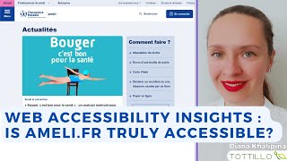Famous Web Accessibility Audit & Insights : Is Ameli’s Website Truly Accessible? Profile