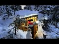 My Secret Survival Hut. Christmas in the Wild Forest.