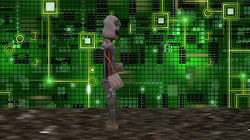 PCP Robot Animation with 90s sample of John Ryans music