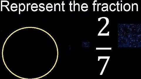 Represent 2/7 graphically . Graphic representation of fractions, graph