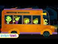 Midnight Magic Five Crazy Zombies Riding On A Bus Song | Spooky Scary Rhymes By Teehee Town