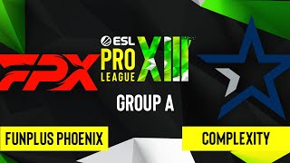 CS:GO - Complexity vs. FunPlus Phoenix [Dust2] Map 2 - ESL Pro League Season 13 - Group A