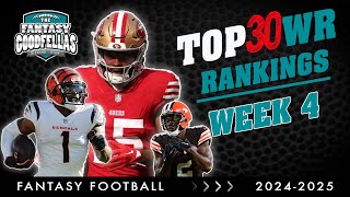 Top 30 Wide Receiver Rankings Week 4 - 2024 Fantasy Football