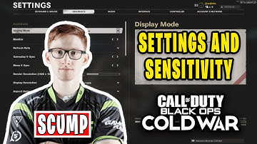 Scump Call of Duty: Black Ops Cold War Settings Keybinds and more
