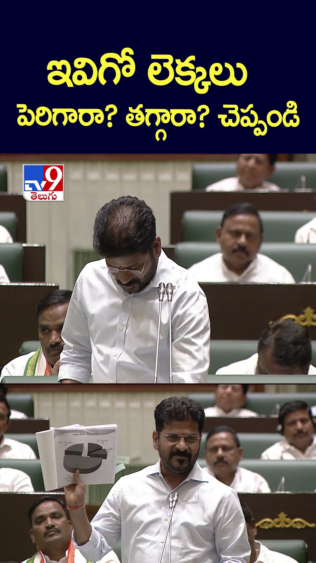 ఇవిగో లెక్కలు పెరిగారా? తగ్గారా? చెప్పండి: CM Revanth Reddy - TV9