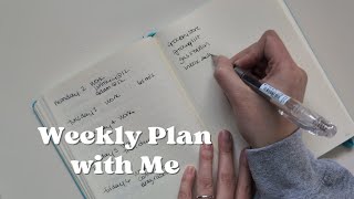 Weekly plan with me | bullet journal | leuchtturm 1917 | minimal planner | Nicole makes plans 