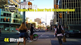 Sunny Toronto afternoon walk on Duplex Ave and Deer Park Neighborhood (4k video)