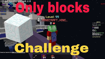 Bridge but we can only use blocks (hypixel)