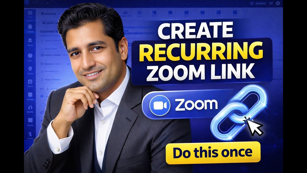 Create a Recurring Zoom Link | Same Zoom Link for Every Meeting | Zoom Tutorial