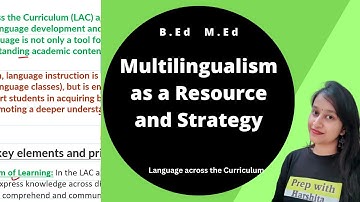 Multilingualism as a Resource and Strategy | Language across the Curriculum