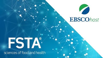 FSTA Demo for EBSCO - Food Science and Technology Abstracts