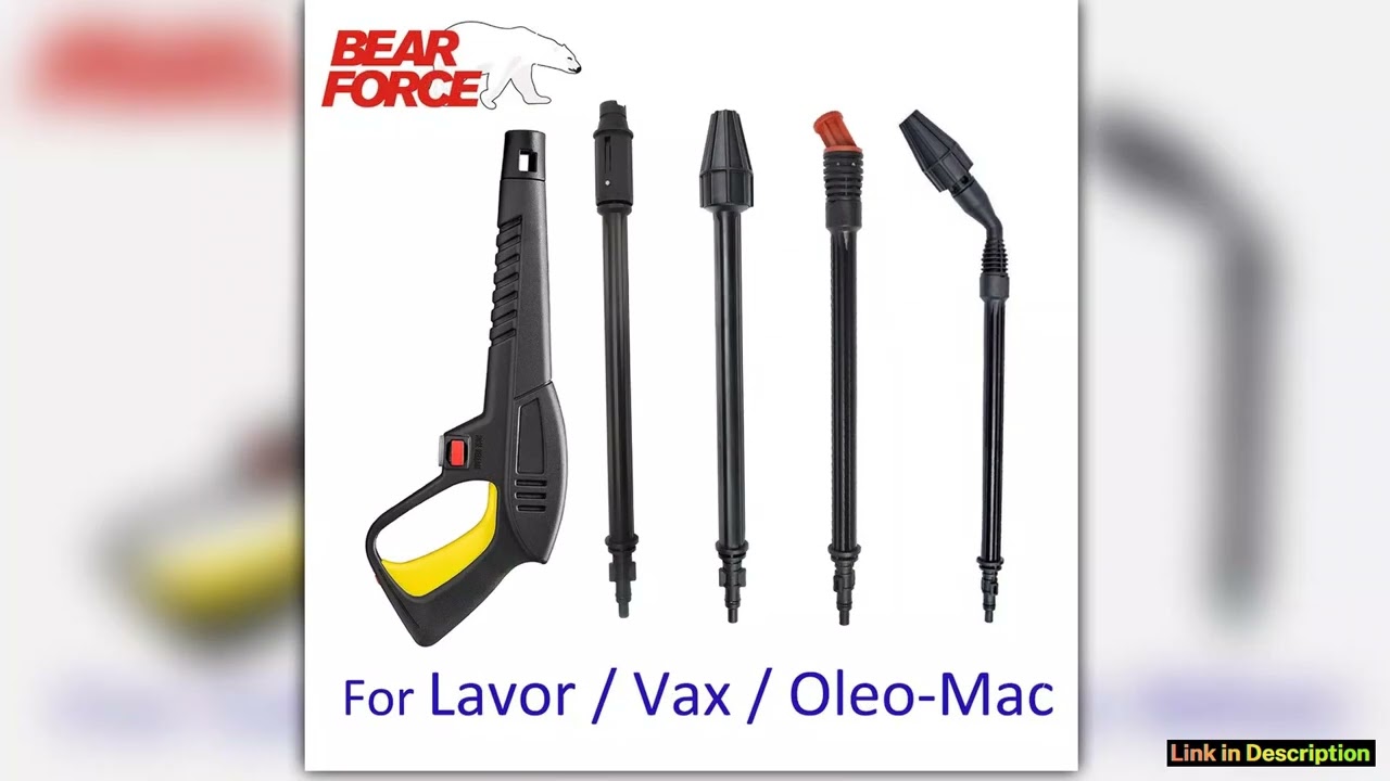 Pressure Washer Gun Lance Nozzle Jet Water Spray Gun Wand Nozzle for Lavor Lavorwash Bauker Vax Cra