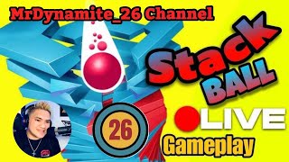 Stack Ball 3D Live Gameplay #shortsfeed #shortslive #stackball #satisfying #asmrsounds