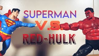 Superman VS. Red Hulk [Stop-Motion]