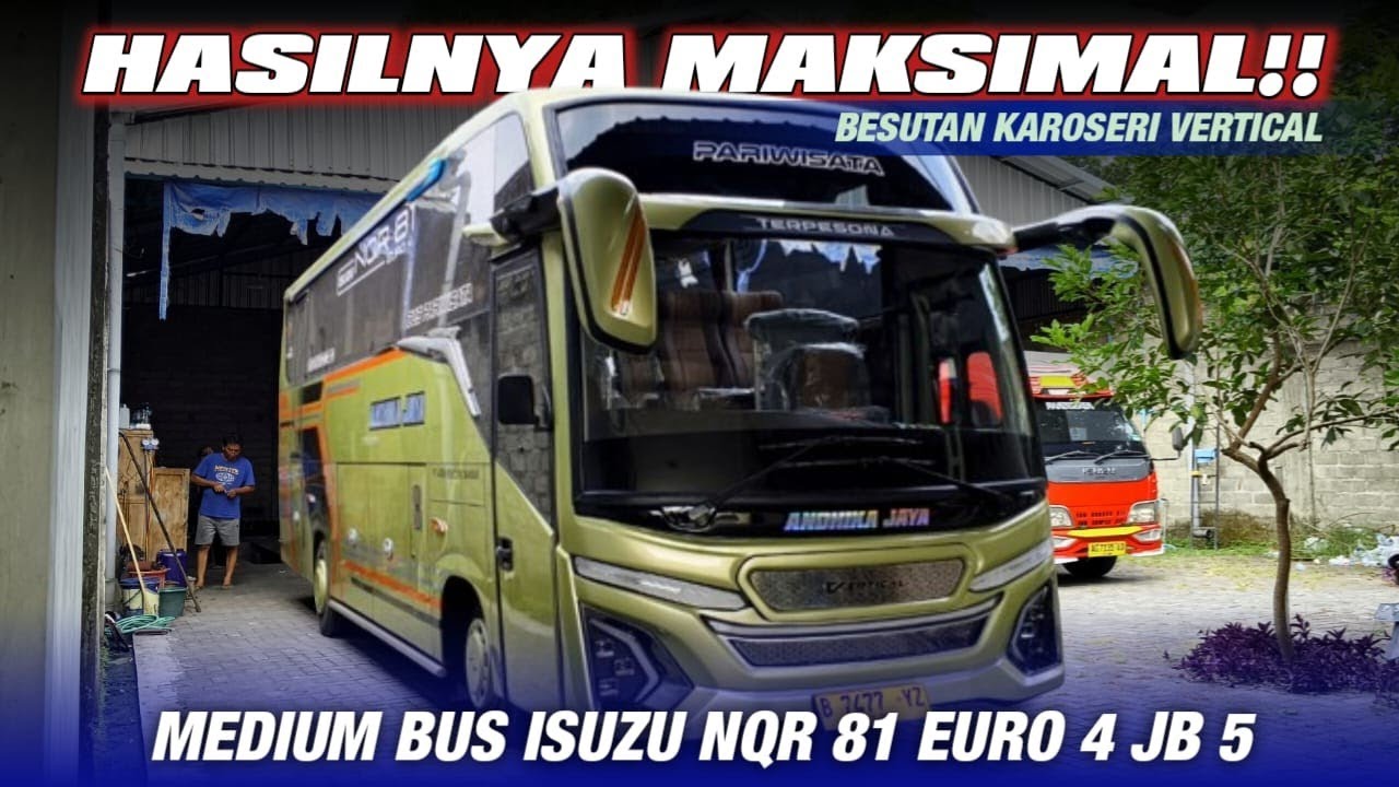 RILIS TERBARU DARI KAROSERI VERTICAL‼️ BUS MEDIUM ISUZU NQR81 EURO4