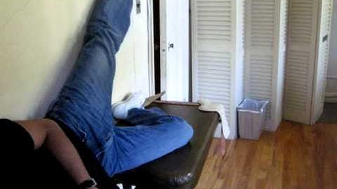 Sidelying Hip Abduction against the wall