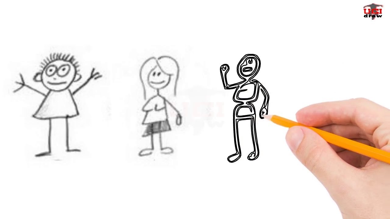 How to Draw Stick Figures  Stick men drawings, Stick figure