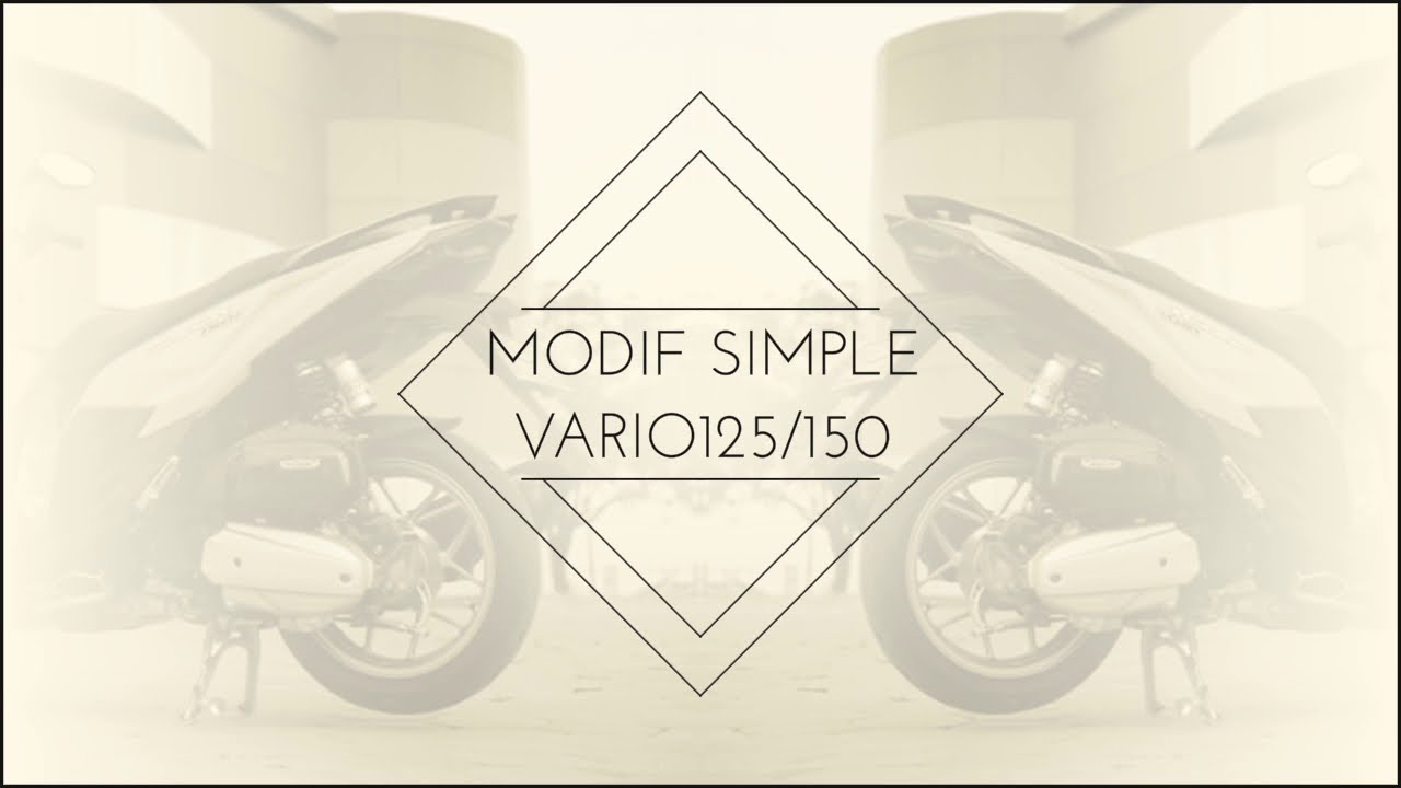 Modif Simple Vario 125 150 Led YouTube