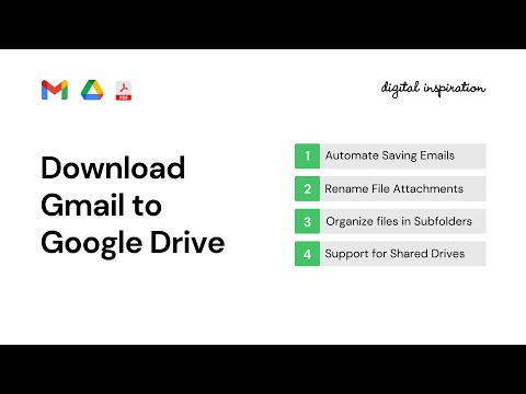 Save Gmail Emails to Google Drive