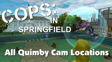 The Simpsons Hit & Run - Cops: In Springfield Mod All Quimby Cam Locations