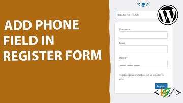 How to Add Phone Number Field in Default WP Registration Form in WordPress | Extra Field | Register