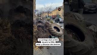 Les Agriculteurs Manifestent Dans Le Centre-Ville De Charleville-Mézières