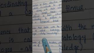 Basic idea of tissues, class 11, chapter 7: Structural organization in animals