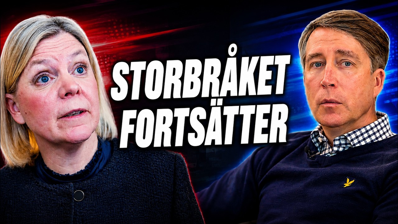 Storbråket fortsättet: Jomshof och Magdalena Andersson ryker ihop