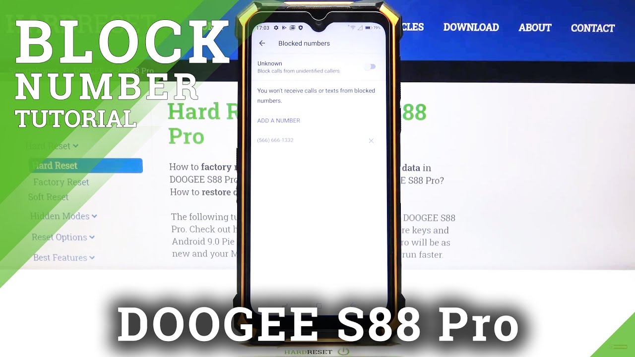 How to Block Number in DOOGEE S88 Pro – Blacklist Adjustment