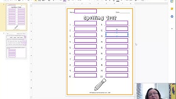 List 10 Spelling Test - Google Slides