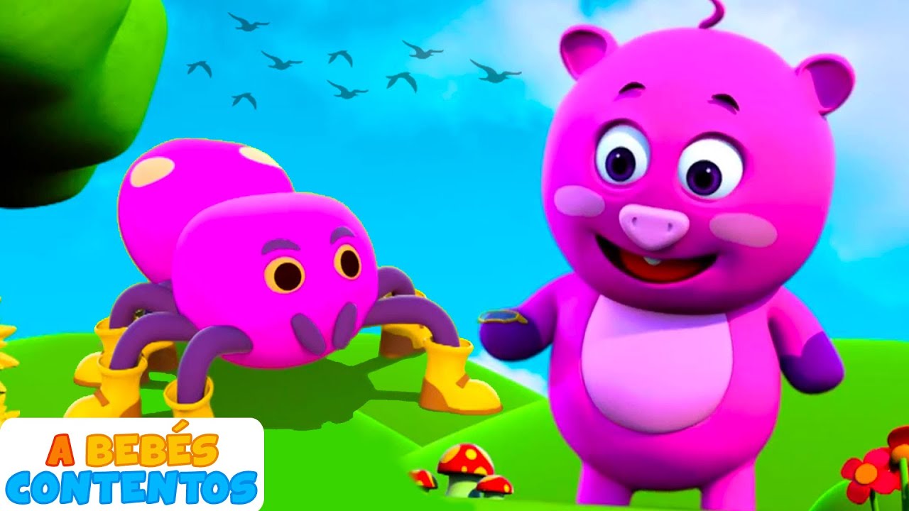 Canciones Infantiles 3D | Araña Incy Wincy | A Bebés Contentos - YouTube