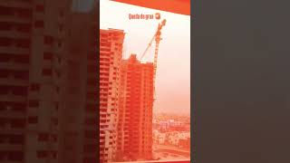 Massive tower crane collapses in seconds 🏗️😱 #cranecollapse #craneaccident #fail