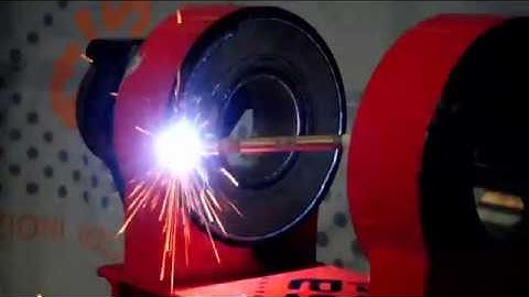 Riporto di saldatura su faccia con alesatrice/barenatrice portatile Supercombinata - SUB ESP