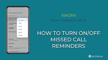 How to Turn On/Off Missed call reminders - Xiaomi [Android 11 - MIUI 12]