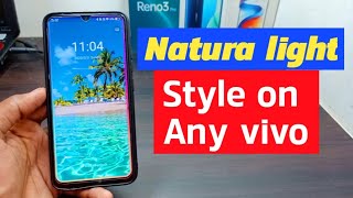 How to sat natural light effect theme on any vivo mobile screenshot 4