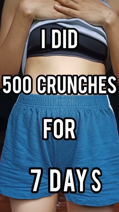 500 Crunches A Day Before And After Abs in 7 days || I Did 500 Crunches daily for 1 week || *before