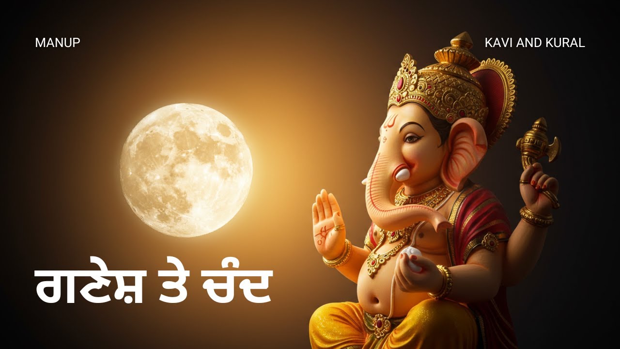 ਗਣੇਸ਼ ਤੇ ਚੰਦ | Punjabi Ganesha Song | Why Ganesha Cursed the Moon | Manup | Kavi and Kural | 