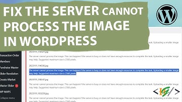 How to Fix The server cannot process the image. This can happen if the server is busy in WordPress
