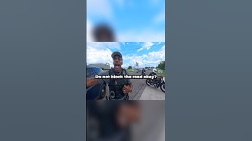 Bad cop threatens to hit biker with his car 😡 @Undisclosed_Moto