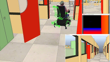 Simulation of a Laser based Driving Assistance for Smart Robotic Wheelchairs