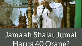 Download Lagu Hukum Jama'ah Shalat Jumat Yang Kurang dari 40 Orang MP3