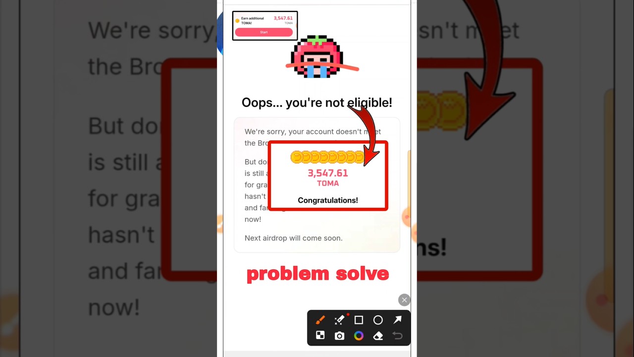 Tomarket airdrop Oops you're not eligible Problem solve | Tomarket Cheating detected kaise hataye💯